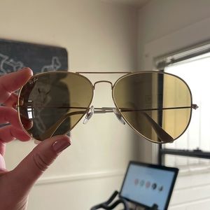 Ray-Ban - Brand New Brown Lenses Large Frame Aviators. No scratches.